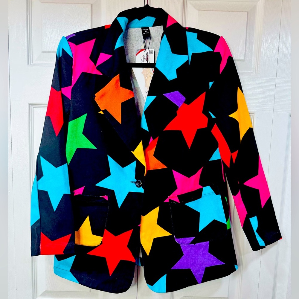 SHAQUITA GARCIA SHEIN X Star Print Blazer Sold Out